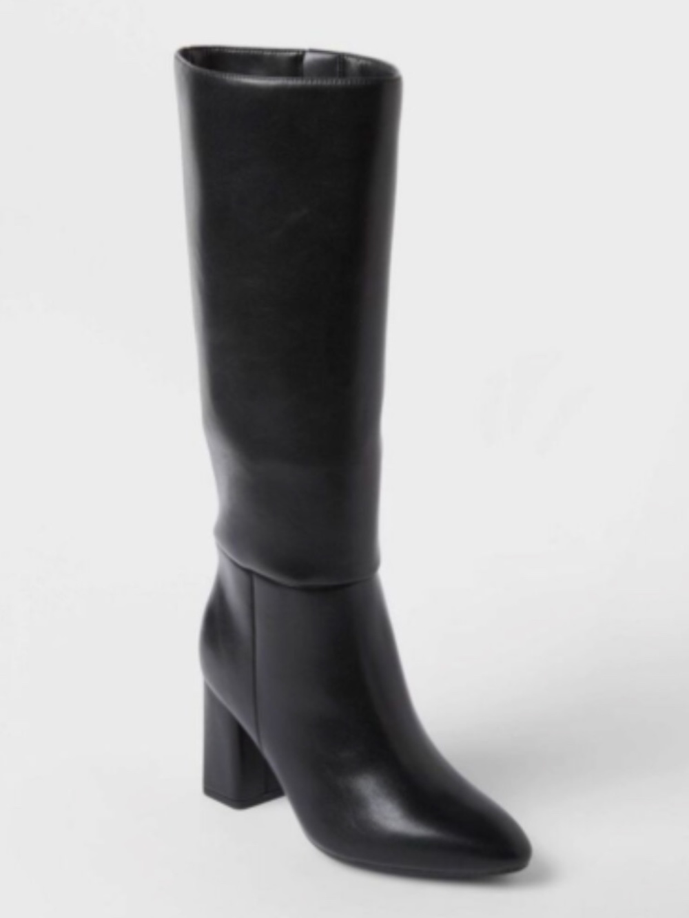 A New Day Faux Leather Knee-High Heeled Boots